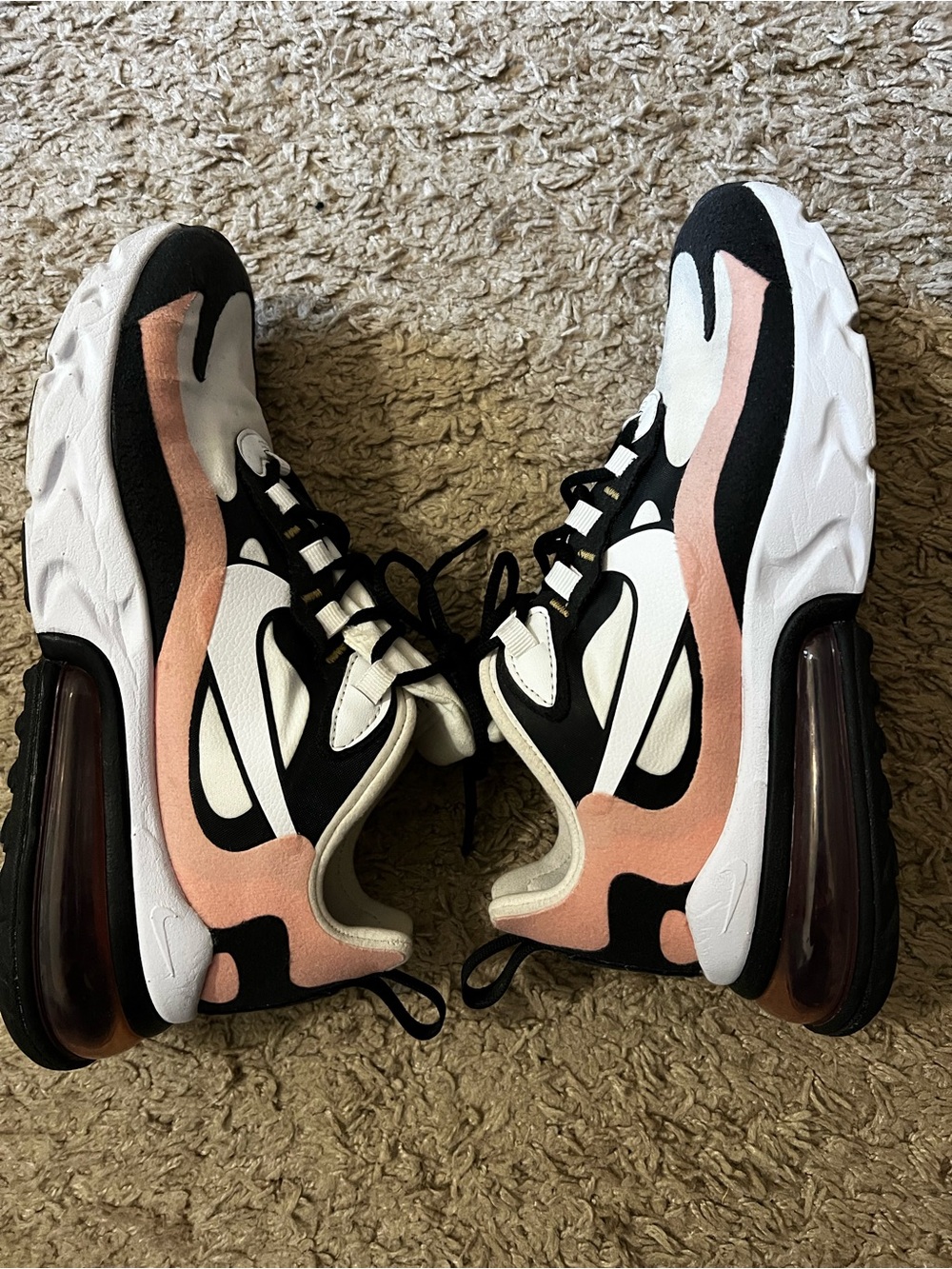 Women's Nike Black & Pink Athletic Sneakers
